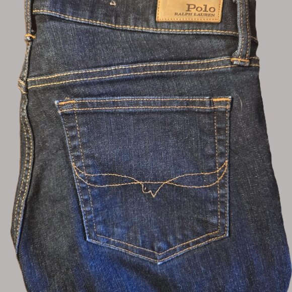 POLO RALPH LAUREN Jeans Women's Size 29 Stretch Dark Wash Tompkins Skinny - Picture 7 of 7